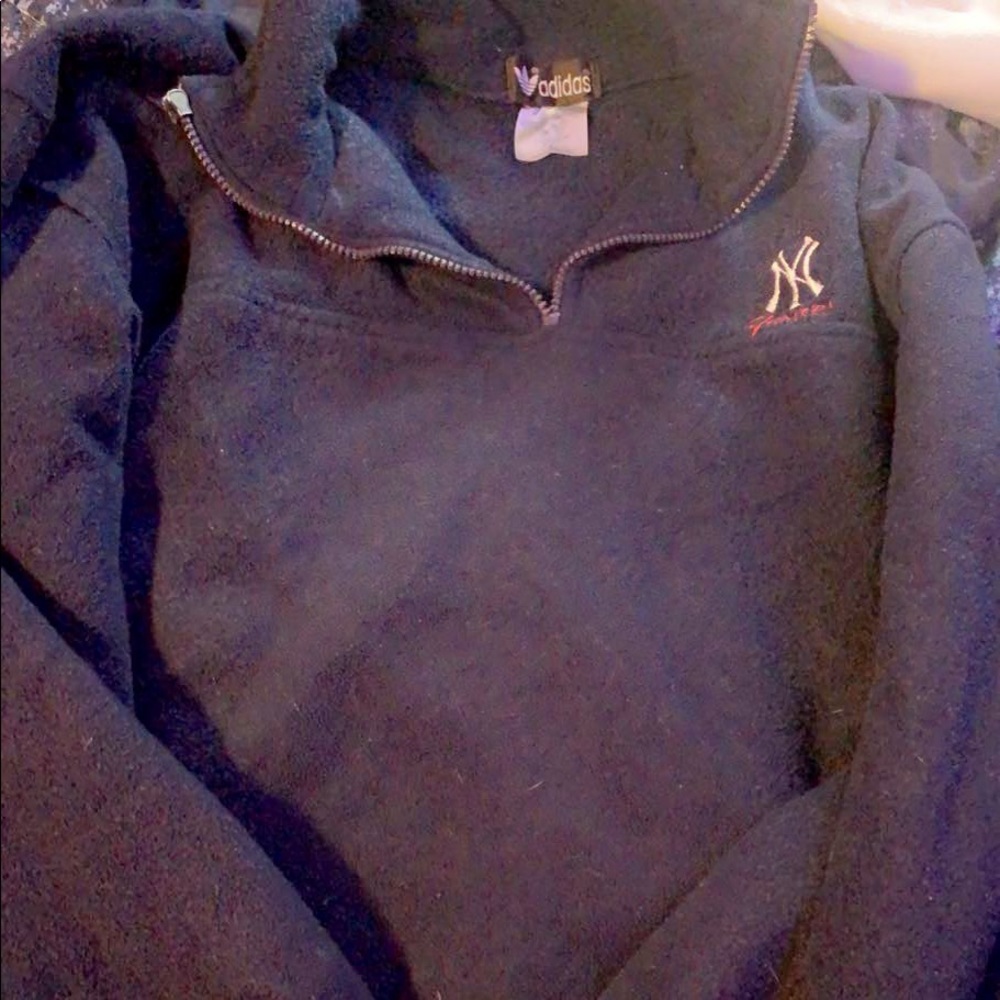 Adidas Dark Blue half zip sweatshirt